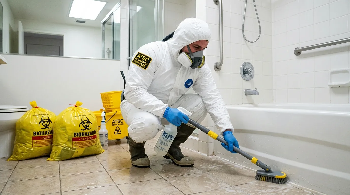 Decontamination equipment deployed for Blood Cleanup in Woonsocket